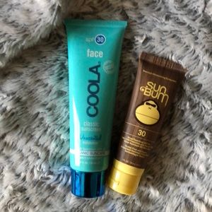 Coola SPF 30 and Sun Bum SPF 30